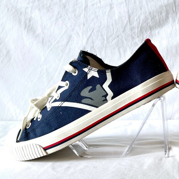 New England Patriots Men's FOCO Low Top Canvas Sneakers, Size 10, EUC! - Picture 4 of 13